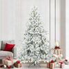 vidaXL &Aacute;rvore de Natal Articulada Artificial Branco 240 cm PVC e A&ccedil;o