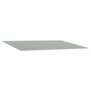 vidaXL Tecido de substitui&ccedil;&atilde;o para toldo Verde e Branco 500 &times; 350 cm