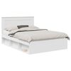 vidaXL Estrutura da Cama com cabeceira Branco 140 x 190 cm