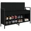 vidaXL Banco sapateira 105,5x32x57,5 cm derivados de madeira preto
