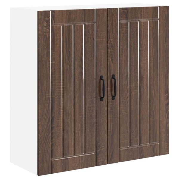 vidaXL Arm&aacute;rio de Cozinha Lucca Carvalho Castanho 80 x 31 x 80 cm