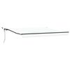 vidaXL Toldo retr&aacute;til Branco 400 &times; 350 cm Poli&eacute;ster