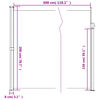 vidaXL Toldo lateral retr&aacute;til 200x300 cm vermelho