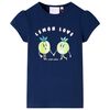 T-shirt infantil azul-escuro 128