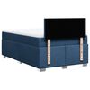 vidaXL Cama boxspring com colch&atilde;o 120x190 cm tecido azul