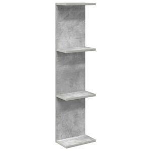 vidaXL Prateleira de Parede Cinzento Cimento 25 x 15 x 100 cm