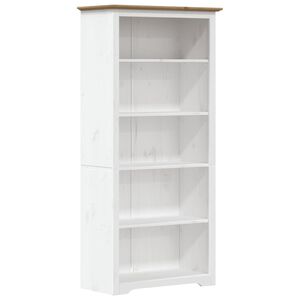 vidaXL Estante BODO 5 prateleiras 82x40x173 cm pinho maci&ccedil;o castanho
