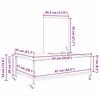 vidaXL Mesa de centro Madeira Antiga 91 x 55 x 32 cm