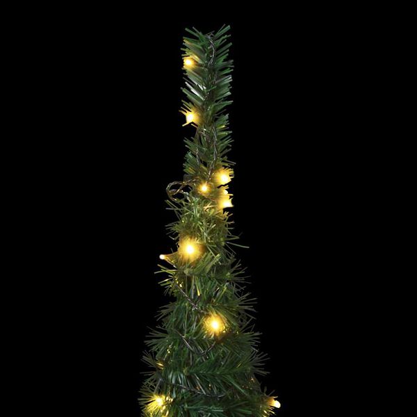 vidaXL &Aacute;rvore Natal pop-up artificial pr&eacute;-iluminada 180 cm verde