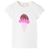 T-shirt infantil cor cru 116