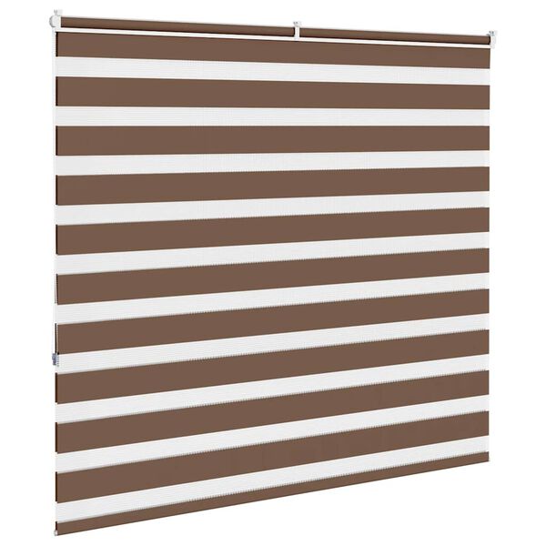 vidaXL Cortina de zebra 165x150 cm largura do tecido 160,9cm poli&eacute;ster