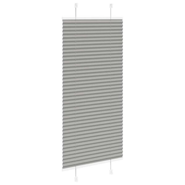 vidaXL Antracite Plissada Cega 55x150 cm Largura Tecido 54,4 cm