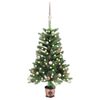 vidaXL &Aacute;rvore Natal artificial pr&eacute;-iluminada c/ bolas 65 cm verde