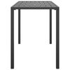 vidaXL Mesa de jantar para jardim 110x54x70 cm aço antracite