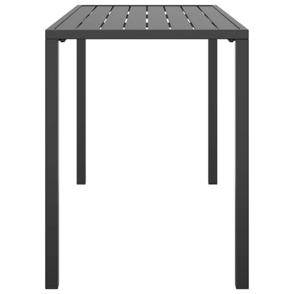 vidaXL Mesa de jantar para jardim 110x54x70 cm aço antracite