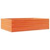 vidaXL Vaso/floreira de jardim 90x60x23 cm pinho maci&ccedil;o castanho-mel