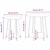 vidaXL Conjunto de mesas de apoio 2 pcs Madeira Velha e Preto