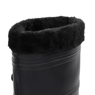 vidaXL Galochas com meias removíveis tamanho 42 PVC preto