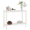 vidaXL Mesa consola 110x40x80 cm pinho maciço branco
