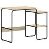 vidaXL Mesa com Armazenamento Carvalho Sonoma 100 x 50 x 75 cm