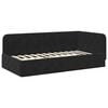 vidaXL Estrutura de Cama de Canto Preto 90 x 200 cm Veludo