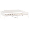 vidaXL Cama sem colch&atilde;o 90x190 cm madeira de pinho maci&ccedil;a branco