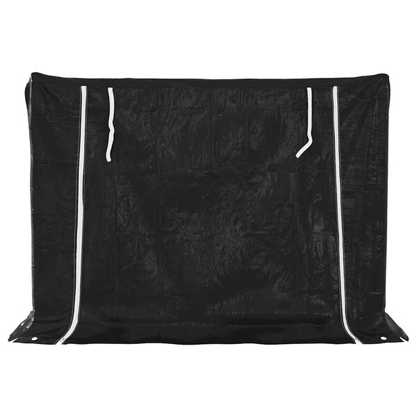 vidaXL Rack de lenha tampa de chuva 151x60,5x110,5 cm aço galvanizado