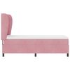vidaXL Cama Box com colch&atilde;o com cabeceira Rosa 200 x 80 cm Poli&eacute;ster