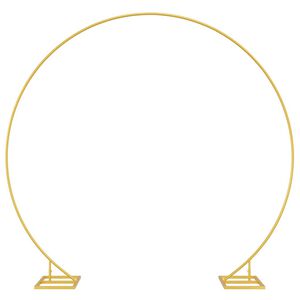 vidaXL Arco de Casamento Ouro 220 x 45 x 200 cm A&ccedil;o