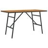 vidaXL Mesa de jantar Castanho 110 x 55 x 61,5 cm