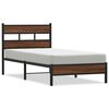 vidaXL Estrutura cama s/ colch&atilde;o derivados madeira carvalho castanho