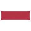 vidaXL Vela de sombra solar Vermelho 6 x 2 m 100% Poli&eacute;ster Oxford