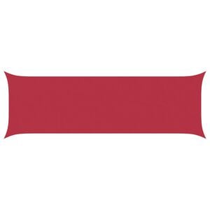 vidaXL Vela de sombra solar Vermelho 6 x 2 m 100% Poli&eacute;ster Oxford
