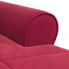 vidaXL Chaise Lounge Vinho Vermelho 91 x 157 x 91 cm Veludo