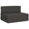 vidaXL Colch&atilde;o de Sof&aacute;-Camas Dobr&aacute;vel Cinzento-Escuro 70 x 80 x 60 cm