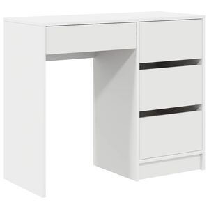 vidaXL Mesa Branco Derivados de Madeira 90 x 37.5 x 75 cm