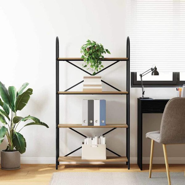 vidaXL Estante Carvalho Artesanal 80 x 30 x 146 cm Madeira processada