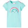 T-shirt infantil menta-claro 140