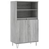 vidaXL Aparador alto 60x36x110 cm derivados de madeira cinzento sonoma