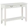 vidaXL Mesa consola 110x35x80 cm madeira branco