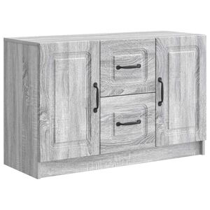 vidaXL Buffet Sonoma Cinzento 89 x 34,5 x 57 cm Derivados de Madeira