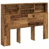vidaXL Arm&aacute;rio de cabeceira 140x19x103,5 cm madeira velha
