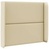 vidaXL Orelha de Cabeceira Creme 80 x 16 x 4 cm PVC