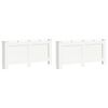 vidaXL Coberturas de radiador 2 pcs 172x19x81,5 cm MDF branco