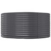 vidaXL Canteiro elevado jardim 447x140x68 aço galvanizado antracite