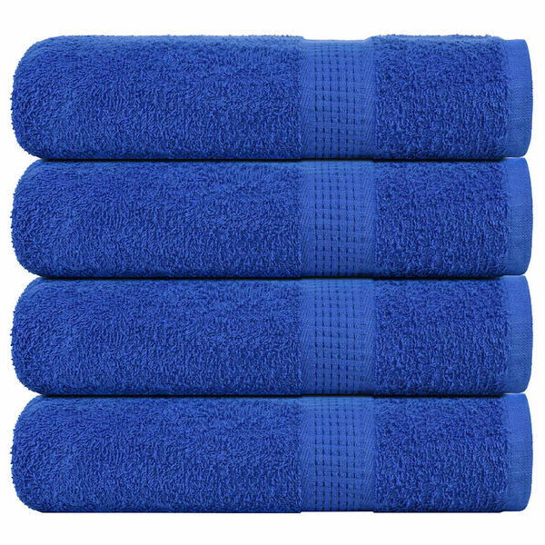 vidaXL Toalhas de banho FROGN 4 pcs 70x140 cm 360 g/m&sup2; azul