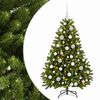 vidaXL &Aacute;rvore de natal artificial verde claro com bolas 120 cm 150 LED