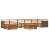 vidaXL Conjunto de Sof&aacute;s para Exterior 8 pcs Natural