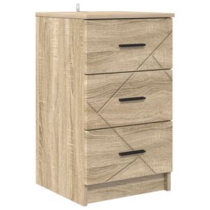 vidaXL Arm&aacute;rio de Cabeceira Carvalho sonoma 38 x 38 x 66 cm