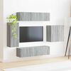 vidaXL Conjunto de Gabinete de Parede para TV 6 pcs Cinza Sonoma